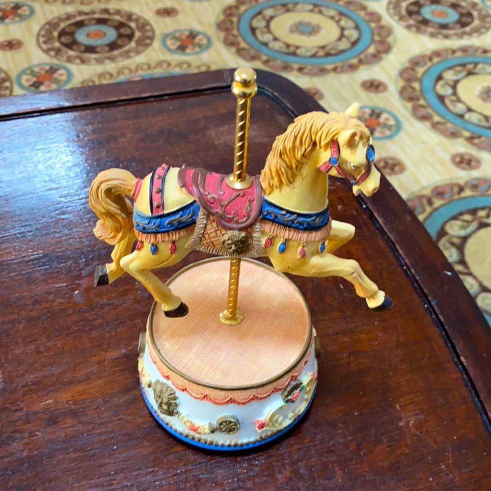 Carousel Horse Music Box